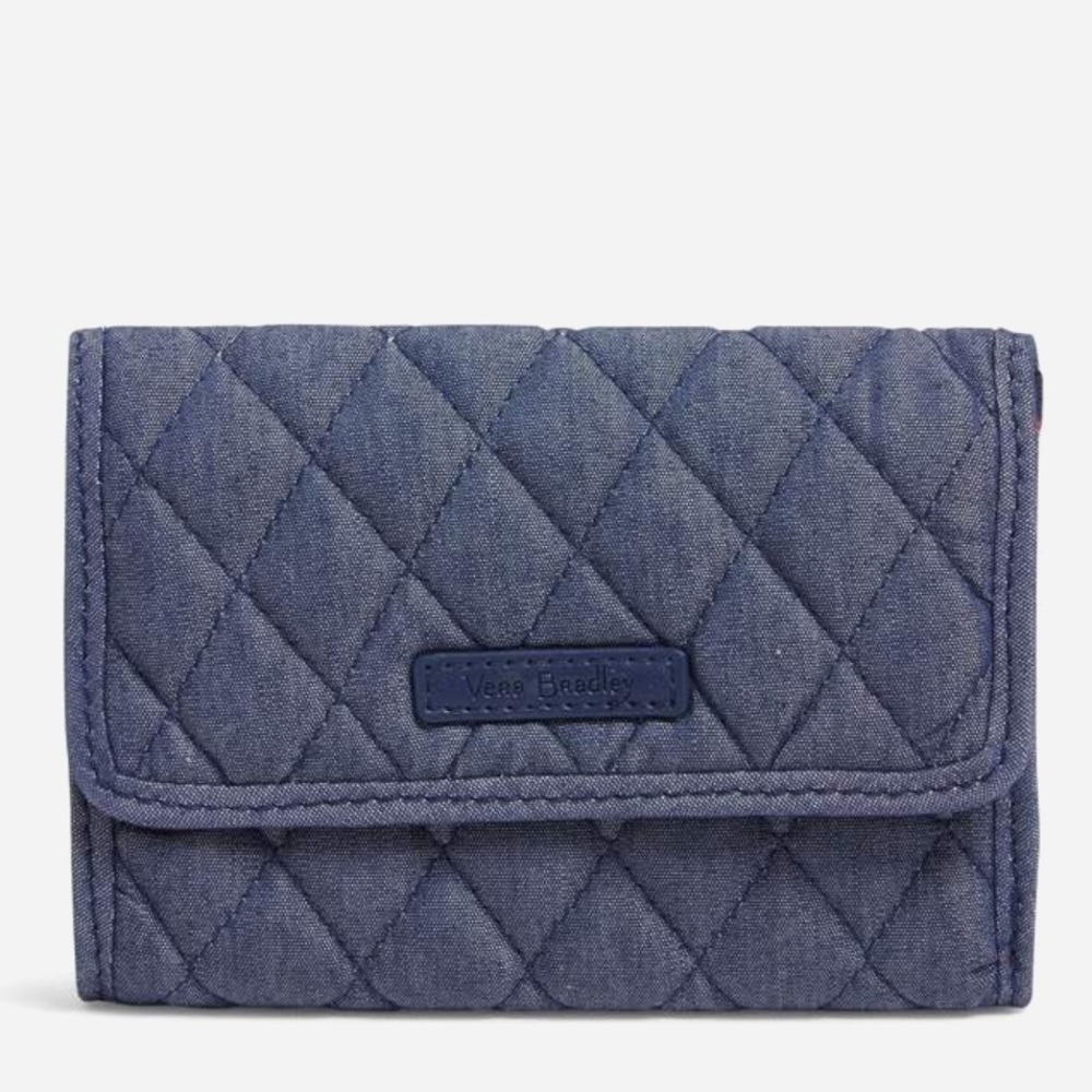 Vera Bradley Denim Navy Wallet Nwt academiacore